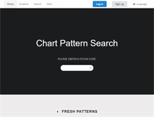 Tablet Screenshot of chartpatternsearch.com